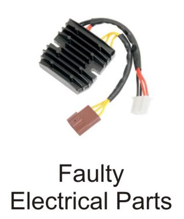 Faulty electrical parts